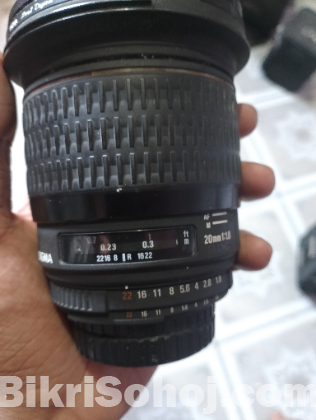 Sigma 20mm 1:1.8 Lens, Made in Japan, Used for 1 Year